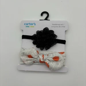 Carter's Child of Mine Infant Girl 2-Pack Plume Halloween Headwrap Set NEW - Picture 1 of 2