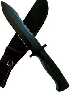 Coltello a Lama Fissa da Trekking Campeggio Caccia Pesca Sopravvivenza outdoor - Foto 1 di 5