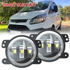 4 Inch LED Front Fog Lights Lamps Set L+R DRL For Ford Tourneo Custom 2012-2016