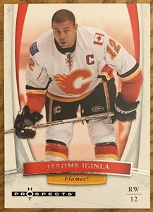 JAROME IGINLA, 2007-2008 FLEER HOT PROSPECTS CARD, NHL SUPERSTAR !