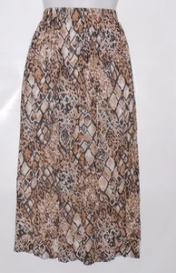 Alfred Dunner Petite Accordion Pleated Animal Print Chiffon Skirt Multi 16P NWT - Picture 1 of 1