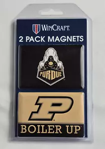 Purdue University CONFEZIONE DA 2 MAGNETI CALDAIE Caldaia in su - WinCraft NUOVO NCAA - Foto 1 di 3