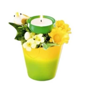 3x Blumentopf Ostern Frühling Teelichthalter Teelicht Halter Kerzenständer - Bild 1 von 1