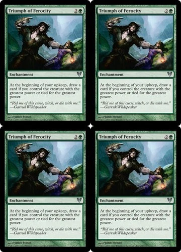 MTG - 4x TRIUMPH OF FEROCITY - Avacyn Restored (U) - Image 1 of 1