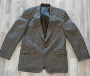 Gianelli Uomo 42 L  Multicolor Houndstooth Men's Blazer Sport Coat 2 Button - Picture 1 of 9