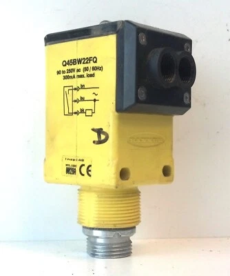 Banner Engineering Q45BW22FQ 37016 90-250 V AC Fiber Optic Photoelectric Sensor - Image 1 of 4