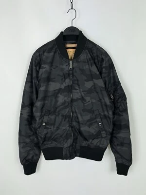 Alpha Industries MA-1 Camouflage Black Bomber Jacket - Image 1 of 4