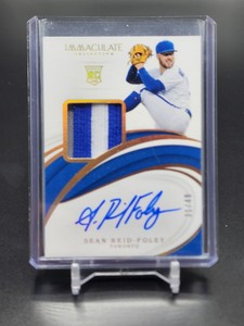 2019 Panini Immaculate Gold /49 Sean Reid-Foley #6 RPA Rookie Patch Auto RC (JP)