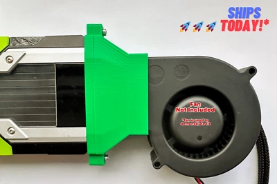 Nvidia Tesla Blower Fan Kit for M40,K80,P40,P100,V100s (Fan Shroud Only) - Image 1 of 4