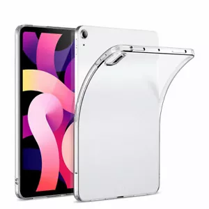 Clear Silicone TPU Case for iPad Air 1 2 3 4 iPad 9.7 10.2 2019-21 Mini Pro 11 - Picture 1 of 12
