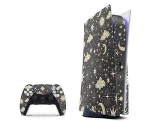 Cute Starry PS5 Skin - Full Wrap Vinyl For PS5 and PS5 Slim - Custom PlayStation - Picture 1 of 6