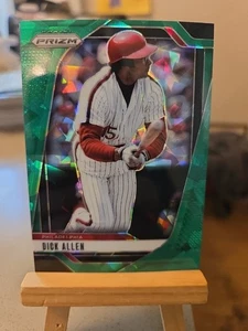 2025 Panini Prizm - Dick Allen #110 Green Ice Prizm - Foto 1 di 2