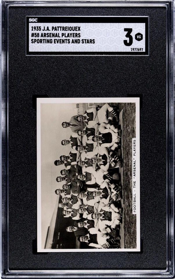 Arsenal Players 1935 J.A. Pattreiouex #58 Sporting Events And Stars - Image 1 of 2