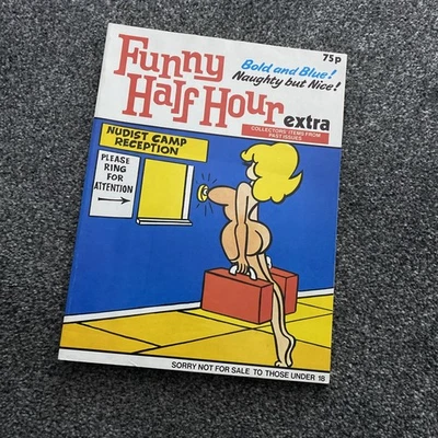 Funny Half Hour Extra Comic Cartoon Magazine Vintage Adult Naughty Humour  - Image 1 of 4