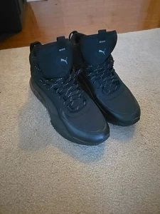 Zapatillas deportivas Puma Wild Rider Mid WS con cordones para hombre talla 8,5 negras nuevas - Imagen 1 de 9