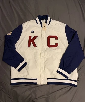 Chaqueta Adidas Kansas City Monarchs Entrenadores Liga Negra Hombres Talla XL IW5020 $200 Foto 1 de 4
