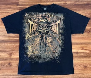 Vintage TapOut “Bad For The Sport” Gas Mask Graphic T-Shirt Men’s XL Y2K MMA - Picture 1 of 6