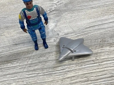 Винтажная экшн-фигурка 1989 Tyco Dino Riders Commando Glyde серия 2 с планером - Изображение 1 из 3