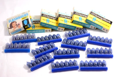 ADAMS / SYLVANIA AG-1B BOMBILLAS FLASH CÁMARA 6 PAQUETES - 72 BOMBILLAS FLASH (NUEVA CAJA ABIERTA) Foto 1 de 4