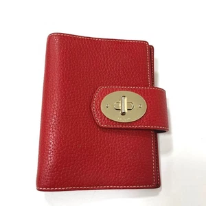 Kate Spade Nueva York 6 Agujeros Cuaderno Cubierta Rojo X Dorado - Imagen 1 de 19