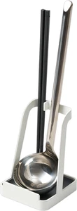 Home Ladle Holder White Lid Stand For Utensils In Kitchen, Steel,Water Resistant - Picture 1 of 12