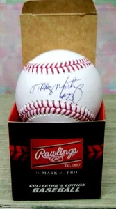 TIPPY MARTINEZ SIGNED OFFICAL MLB BASEBALL BALTIMORE ORIOLES - Picture 1 of 1