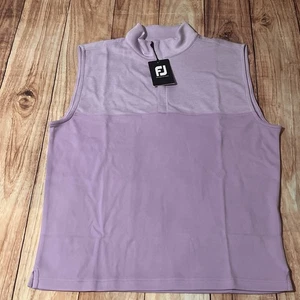 Footjoy Golf Performance 1/2 Zip Vest Gather Lavender 25317 Wicking Men Size M - Picture 1 of 10