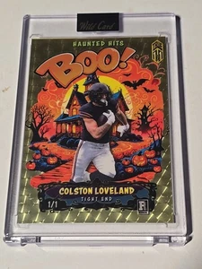 Colston Loveland 2025 Wild Card Haunted Hits Boo True Gold Vinyl 1/1 Rookie Card - Picture 1 of 4