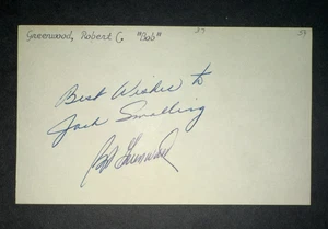 Phillies 1954: Bob Greenwood, firmado 3x5 - muerto 1994 - Imagen 1 de 1