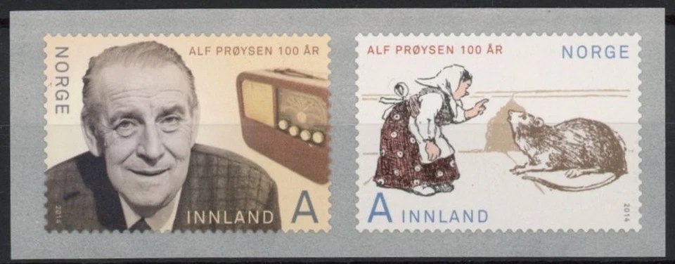 [82.829] Noruega 2014: Buen conjunto de estampillas adhesivas muy finas Foto 1 de 1