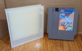 Nintendo NES Adventures of Lolo Cart, plastic case with info glued to back works