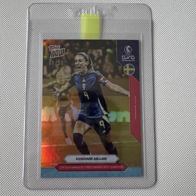 2025 Topps Now Women's Euro - Gold #11 Kosovare Asllani /50 Captain Fantastic - Image 1 of 4