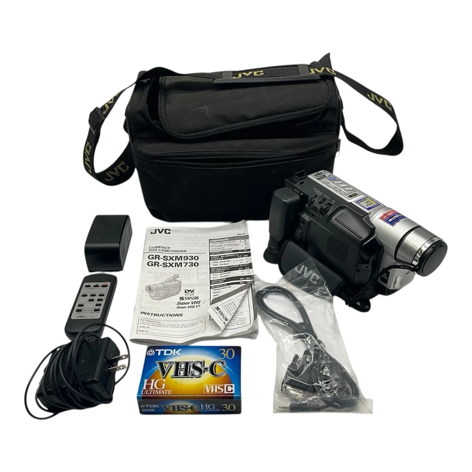 JVC GR-SXM930 GR-SXM730 Super VHS SVHS S-VHS SVHSC Camcorder VCR Player Video - Image 1 of 4