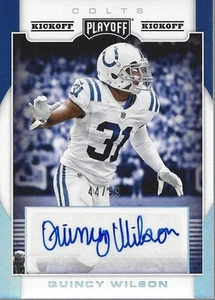 2017 Playoff Rookie Signatures Kickoff #49 Quincy Wilson Auto /99 - FB - Picture 1 of 2