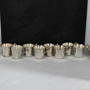 Lote de 8: tazas de plata Wallace vintage - Imagen 1 de 4