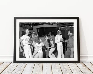 Vintage Photo - 1970's Studio 54 Disco Punk Era Kids Dancing Photograph Print - Picture 1 of 1