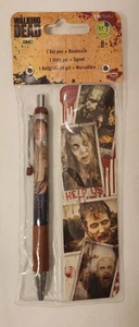 The Walking Dead - Gel Pen + Bookmark Set - 2014 AMC - Ink Works - Non toxic - Picture 1 of 2