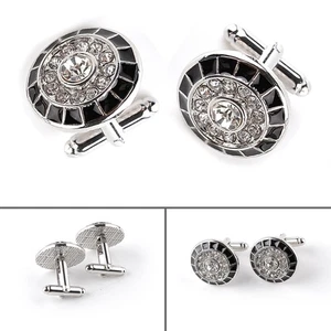  2 Pcs Men's Cuff Links Mens Suit Accessories Shirt Cufflinks Formal - Picture 1 of 11