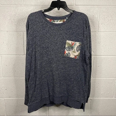 Sudadera On The Byas Para Hombre Talla L Algodón Cuello Redondo Hoja de Palma Bolsillo Tropical Foto 1 de 4