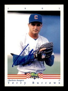 1992 Classic Best #65 Terry Burrows AUTOGRAPHED!!!! 242851