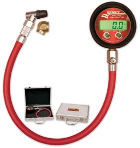 NEW LONGACRE DELUXE DIGITAL TIRE PRESSURE GAUGE,0-25 PSI,ANGLE CHUCK,50392 - Picture 1 of 1