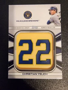 2022 Topps # JNM-CY Christian Yelich Milwaukee Brewers - Picture 1 of 2