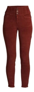 No Boundaries Juniors' 3-Button Corset Jeans, Trailblazer Red 99%cotton. Size 19 - Picture 1 of 3
