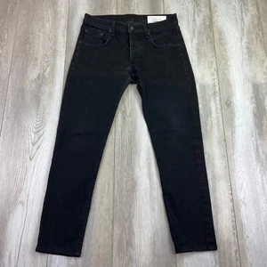 Rag & Bone Jeans Mens 31 Black Skinny Leg Standard Issue Denim Men 31x26 - Picture 1 of 10