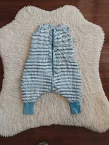 Saco Schlummer 12-18 Meses Azul y Blanco Rayas Saco de Dormir Bebé Invierno Otoño - Imagen 1 de 4