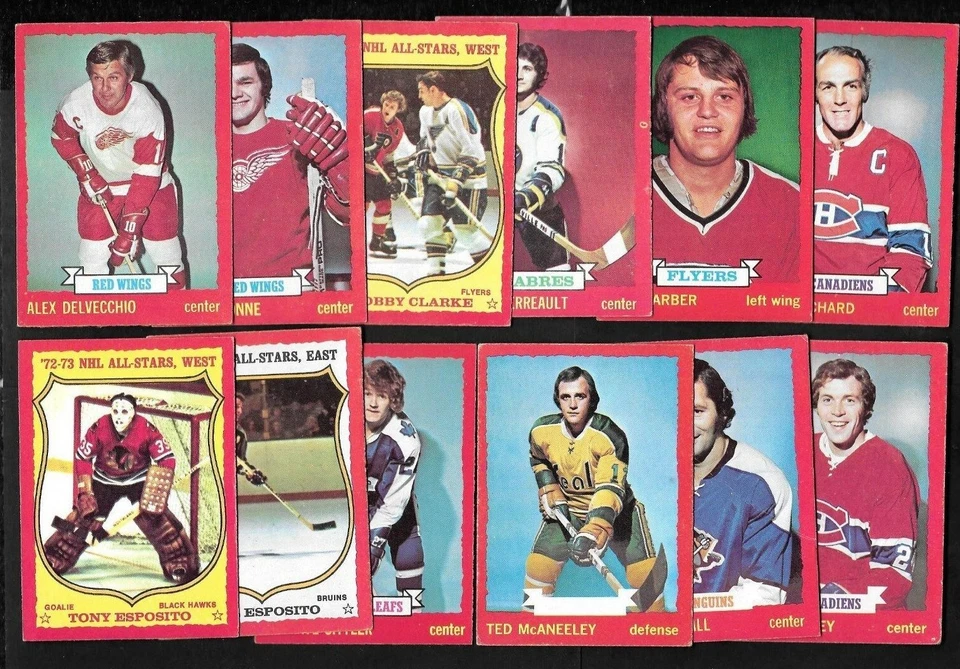 1973-74 OPC 73-74 O PEE CHEE CARD DARK GRAY BACK + ERROR 1-132 SEE LIST - Image 1 of 1