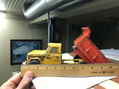 Structo (Ertl?) Hom-Pah Yellow/orange dump truck, vintage 60s - Image 1 of 4