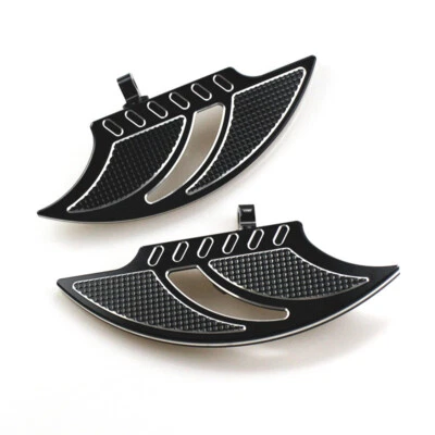 Motorcycle Floorboards Foot Pegs Footrest Pedals For Harley FLTRX FLHR Softai - Imagem 1 de 4