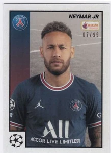 2021-22 Topps Merlin Heritage 97 Black #07 Neymar Jr - PSG 07/99 - Picture 1 of 2