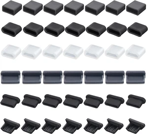 42 PCS 6 Types USB Anti Dust Cover Plugs, USB Type-C Dust Stopper, Silicone Soft - Picture 1 of 5